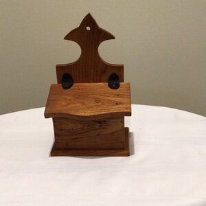 Rustic Wooden Wall-Mounted retro recipe box